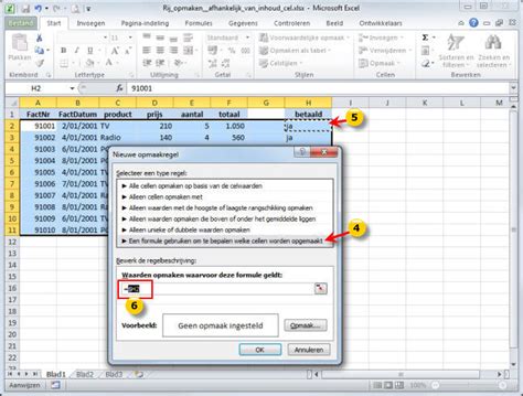 Gratis Tips Excel Voorwaardelijk Opmaak Voor Verschillende Rijen Op Basis Van Een Celinhoud