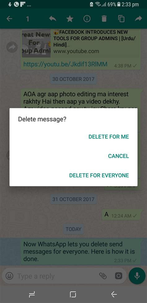 Whatsapp Bug Lets Delete Messages For Even After 7 Minutes