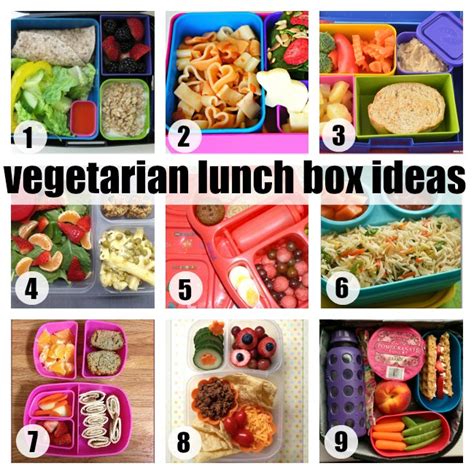 Elementary School Vegetarian Lunch Box Ideas