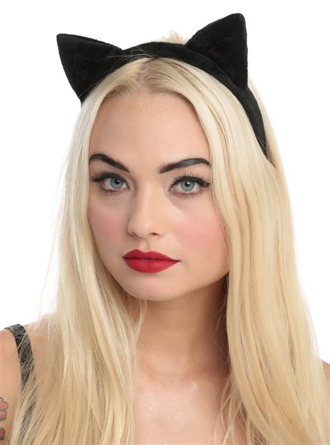 Black Plush Cat Ear Headband Hot Topic Black Cat Ears Headband Cat