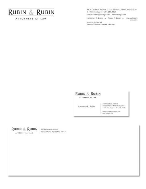 This logo is very bad design because the person only made desig… 30 sample company letterhead design pieces for inspiration | uprinting. Stationery Design job. Stationery brief for Rubin & Rubin, P.C., a company in United States ...