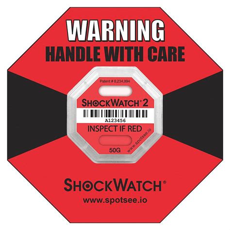 Shockwatch G Force Indicator Label Shock Indicator Type Shockwatch