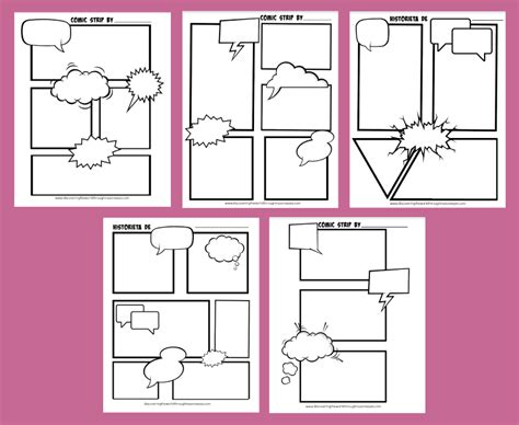 100 Free Comic Strip Templates For Your Visual Stories
