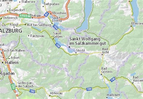 Der wolfgangsee, mit älterem namen auch abersee, ist ein see in österreich. Carte détaillée Sankt Wolfgangsee - plan Sankt Wolfgangsee ...