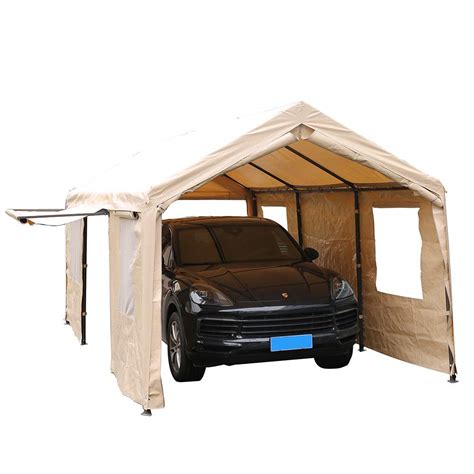 Sorara Carport 10 X 20 Ft Heavy Duty Canopy Garage Car Shelter With