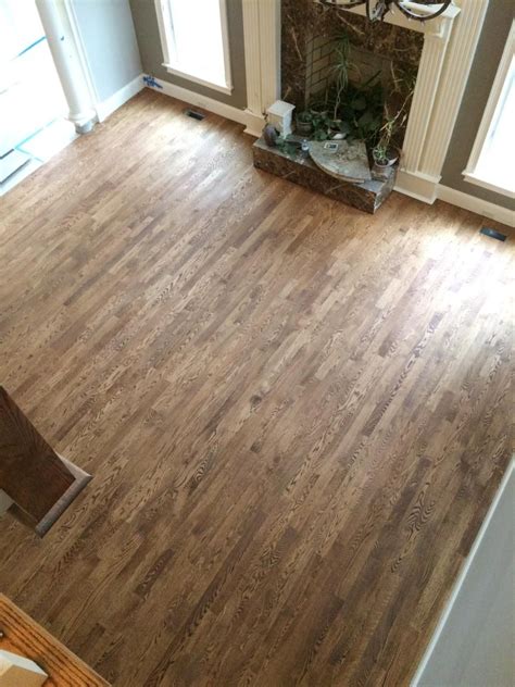 Red Oak Hardwood Floors With Custom Stain 50 Colonial Maple And 50