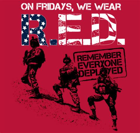 Red Fridays Join Us In Remembering Everyone Deployed Booster Fundraiser