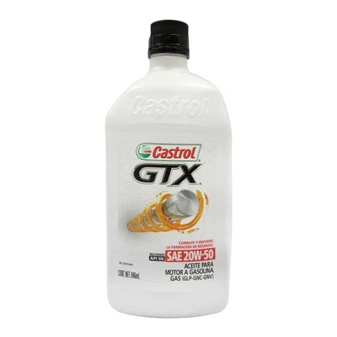 Aceite Multigrado Castrol GTX 20W50 De 946 Ml Walmart