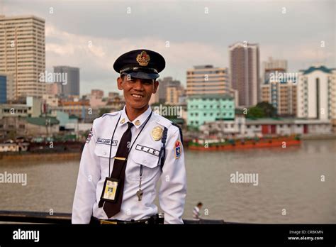 Uniformed Security Guard At Fort Santiago On The Pasig River Manila