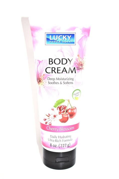 Lucky Super Soft Cherry Blossom Body Cream 8 Oz Body Cream Paraben Free Products Lotion