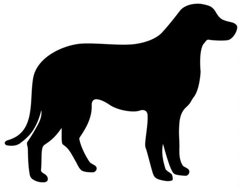blackdog.jpg 825×641 pixels | Dog outline, Lab dogs, Cat outline