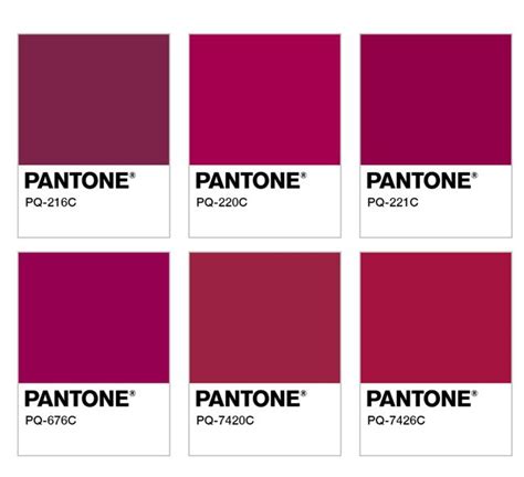 Pantone Colour Pallet