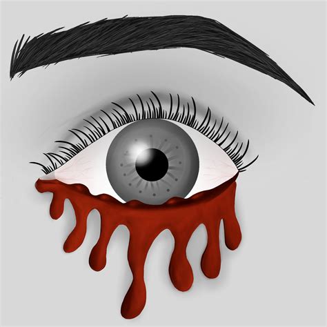 Blood Dripping From Eye By Professorsparklefart On Deviantart
