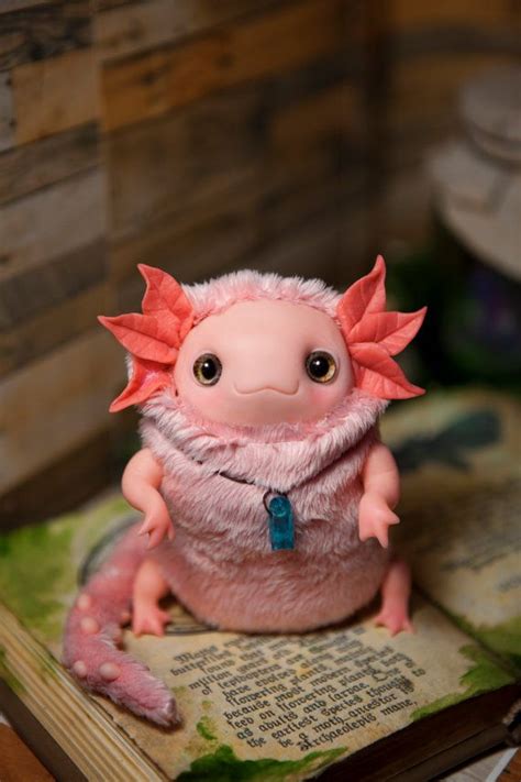 Made To Order Axolotl Plush Toy Fantasy Art Doll Toy By Furrykami Cute