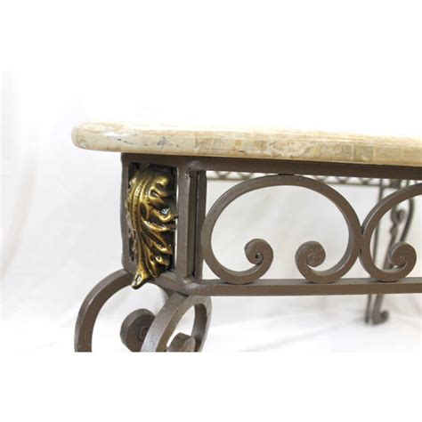 Home furniture legs table iron feet for sofa couch closet cabinet table chair. Vintage Marble and Glass Top Wrought Iron Coffee Table ...