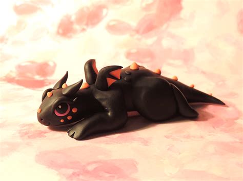 Black Baby Dragon By Kuddlykreatures On Deviantart