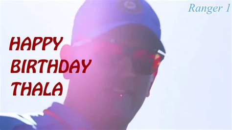 Happy Birthday Thala Dhoni Super Deluxe Bgm Youtube
