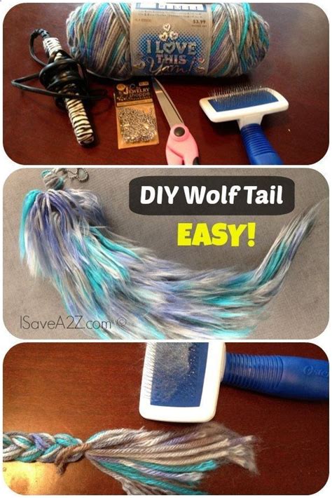 Costume Wolf Tail Tutorial Made With Yarn Can You Believe It So