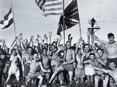 Explore This Stirring Photo Of World War 2 Pows At The Moment Theyre