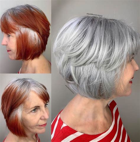 Pin By Cirita Starks On Silver Hair In 2020 Red Hair To Silver Grey