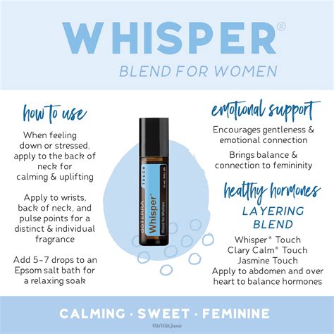 Doterra Whisper Touch Oil Blend For Women How To Use Colorado