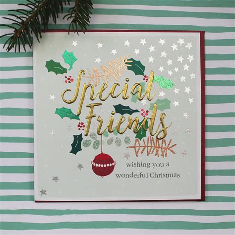 Special Friends Christmas Card By Molly Mae