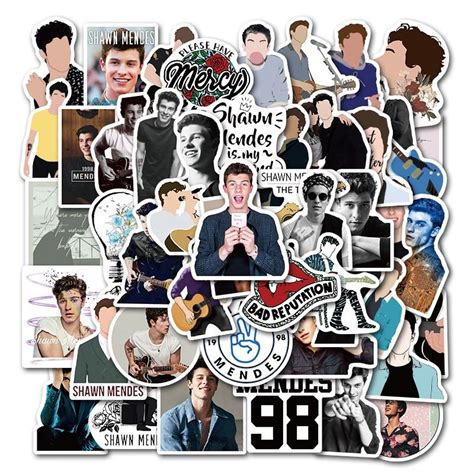 Pack Of 25 Vinyl Shawn Mendes Stickers Die Cut Decal Set Etsy