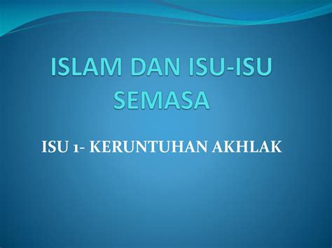 Isu semasa terkini di malaysia 2018. PPT - ISLAM DAN ISU-ISU SEMASA PowerPoint Presentation ...