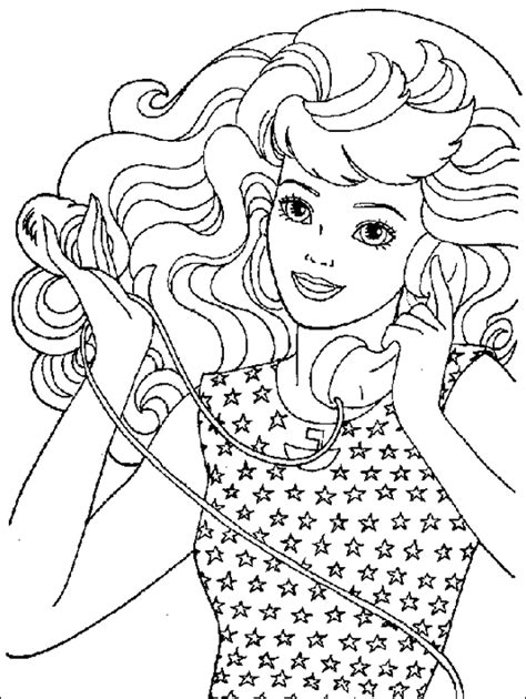 Vintage Barbie Coloring Pages