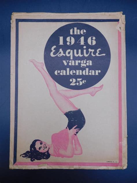 Lot 1946 Esquire Varga Calendar Vintage Antique