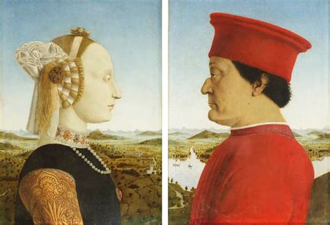 The Duke And Duchess Of Urbino By Piero Della Francesca