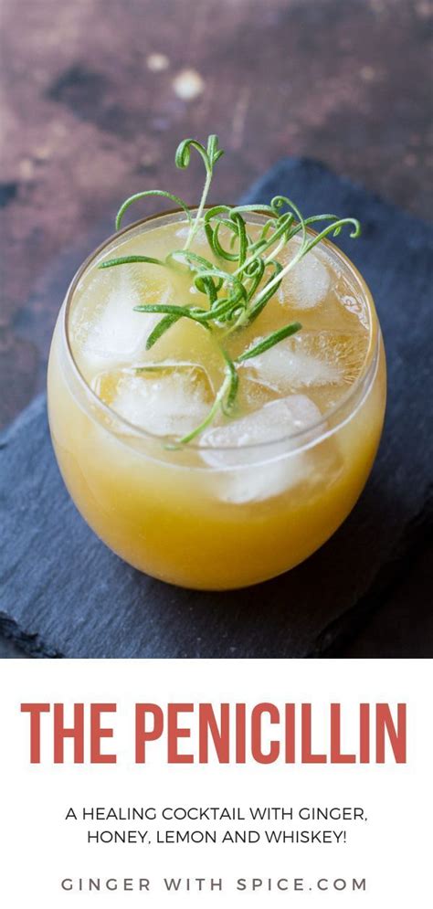 Penicillin Cocktail With Ginger Lemon And Honey Recipe In 2020 Penicillin Cocktail Whiskey