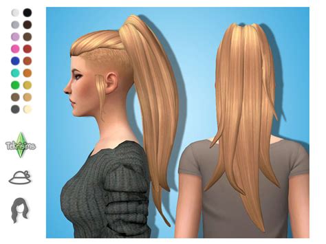 Sims 4 Flour Half Sims 4 Two Tone Hair Color Cc All Free