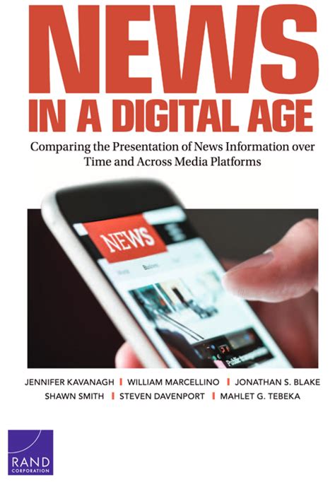 New Report From Rand “news In A Digital Age Comparing The