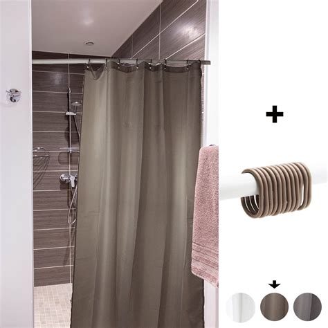 Small Stall Shower Curtain Narrow Size 48w X 72h Inch 8 Matching