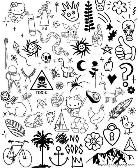 Aesthetic Drawing Coloring Pages Printable For Free Download