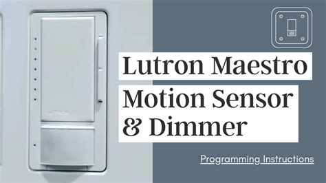 Lutron Maestro Dimmer Manual