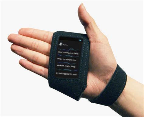 Q Wearable Captioning Device For Hearing Impaired People To
