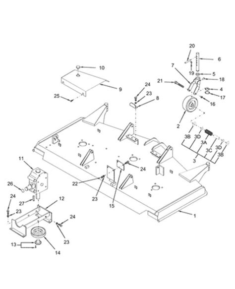 John Deere 72 Inch Mower Deck Parts Diagram