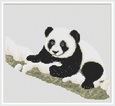 Panda Cross Stitch Patterns Cross Stitch Pdf Animals Etsy Bear