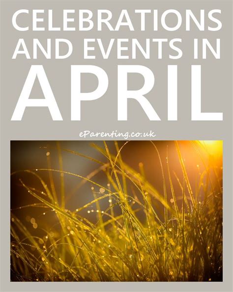April 2024 Events Celebrations And Special Days Special Days In April