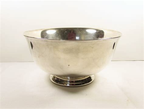 Vintage Reed And Barton Silverplate Bowl 8″ Footed 104 Serving Vessel