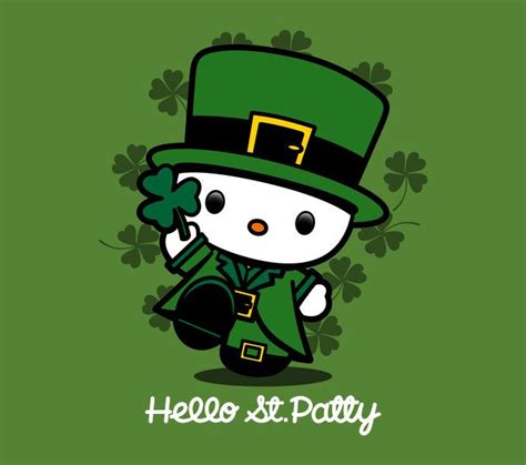 Geeky St Patricks Day T Shirts Hello Kitty Wallpaper Hello Kitty