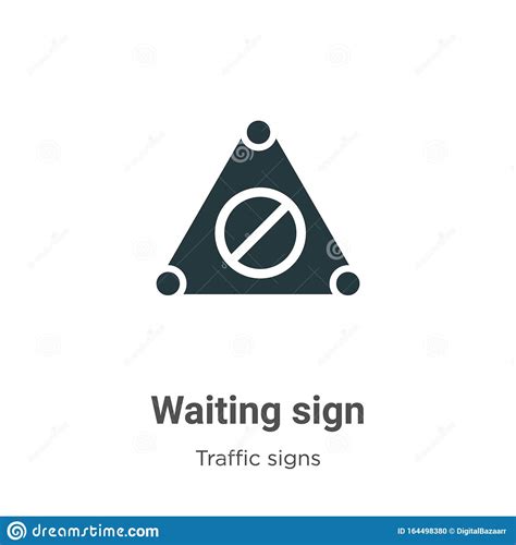 Waiting Sign Vector Icon On White Background. Flat Vector Waiting Sign ...