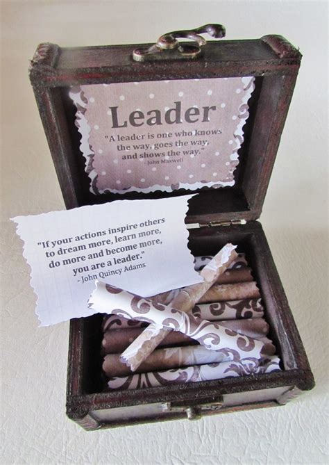 Leadership Scroll Box Leadership Gift Boss Gift Boss Birthday Boss