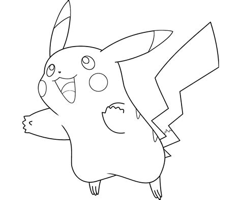 Happy Pokemon Go Pikachu Pictures To Print And Color Pikachu Coloring