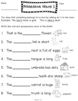 K5 learning offers free worksheets and inexpensive workbooks for kids in kindergarten to grade 5. Noun Unit Pack Freebie {Common Nouns, Proper Nouns ...