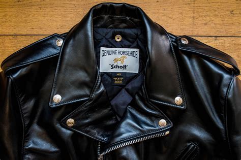 Schott Nyc 618hh Horsehide Perfecto Leather Jacket Black Franklin And Poe
