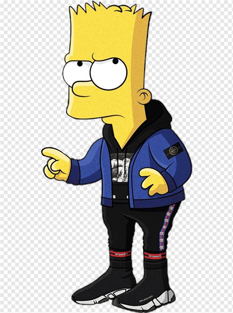 Ilustração De Bart Simpson Bart Simpson Hypebeast Gucci Supreme Bart