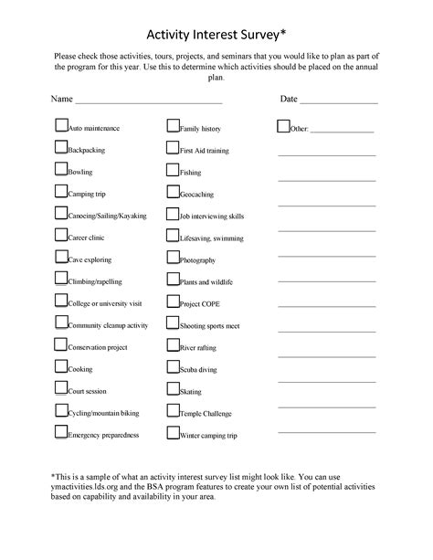 Hoa Survey Template